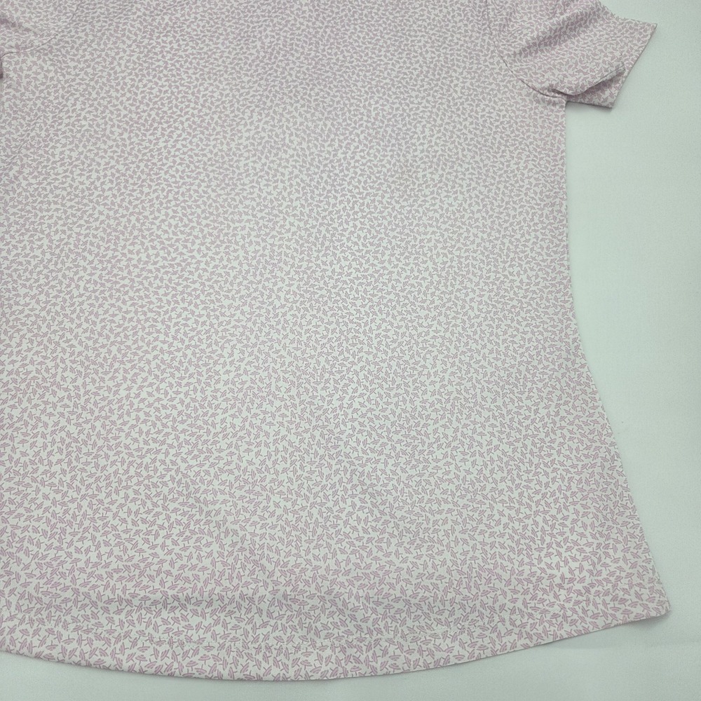 Women's Greg Norman PlayDry Short Sleeve Mock Neck Shirt Medium Napa Valley Pink - Picture 11 of 11